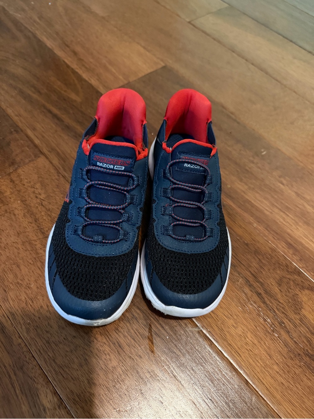 Skechers Razor Air Slip-On Kids' Navy and Red Athletic Sneakers